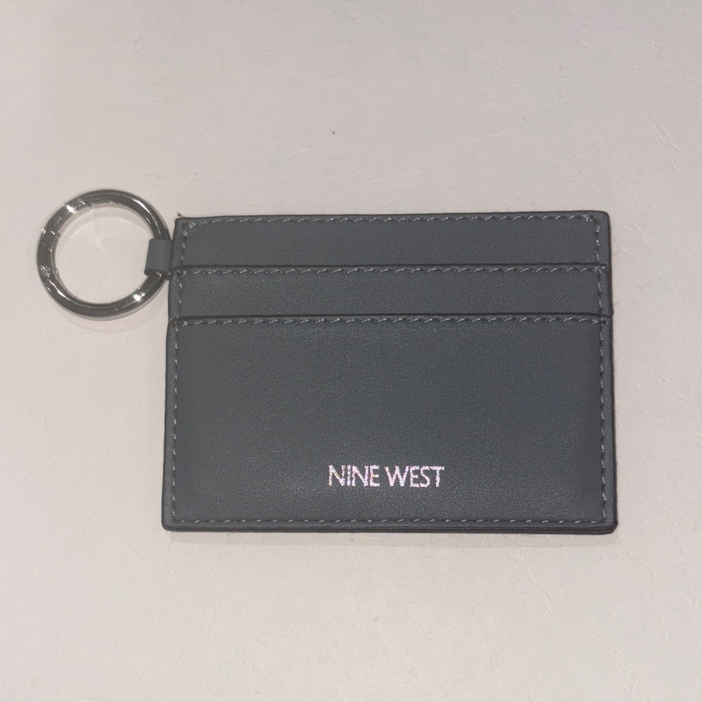 Nine West blue Charcoal Key Ring Card Holder
